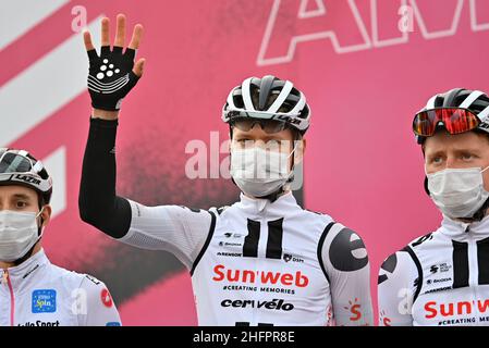 Massimo Paolone/Lapresse 21 octobre 2020 Italie Sport Cycling Giro d'Italia 2020 - 103th Edition - Stage 17 - de Bassano del Grappa à Madonna di Campiglio dans le pic: Wilco Kelderman Banque D'Images