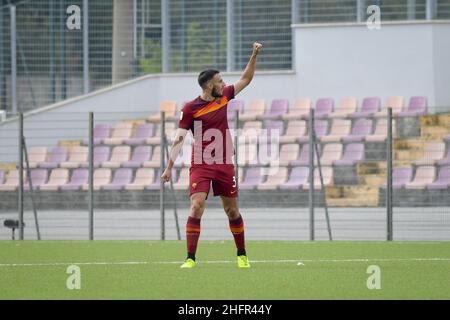 Fabio Rossi/AS Roma/Lapresse 01/11/2020 Rome (Italie) Sport Soccer Roma-Juventus Campionato Primavera 1 2020/21 - Campo Agostino Di Bartolomei dans la photo: Feratovic Banque D'Images