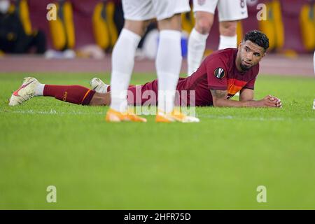 Fabio Rossi/AS Roma/Lapresse 05/11/2020 Rome (Italie) Sport Soccer Roma-CFR Cluj Europa League 2020/2021 - Olimpic Stadium in the pic: Banque D'Images