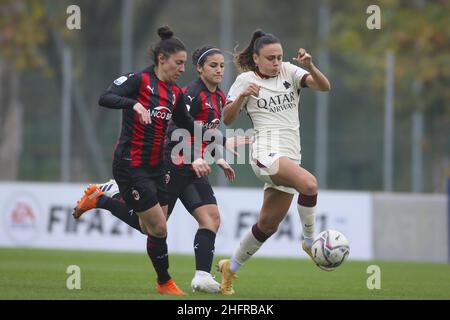 Fabio Rossi/AS Roma/Lapresse 15/11/2020 Milan (Italie) Sport Soccer Milan - Roma Women Serie A - Centro sportivo "Vismara" dans la photo: Annamaria Serturini Banque D'Images