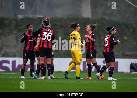 Foto Claudio Furlan - Lapresse 15 novembre 2020 Milano (Italia) Actualités Campionato série A Femminile Milan femmes contre les femmes roms Banque D'Images