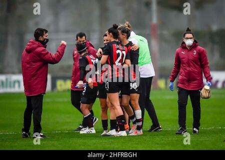 Foto Claudio Furlan - Lapresse 15 novembre 2020 Milano (Italia) Actualités Campionato série A Femminile Milan femmes contre les femmes roms Banque D'Images