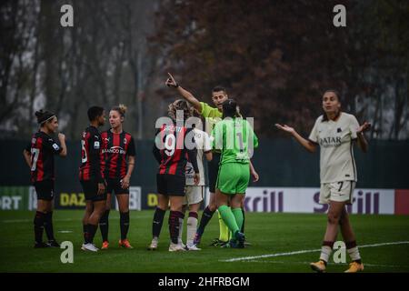 Foto Claudio Furlan - Lapresse 15 novembre 2020 Milano (Italia) Actualités Campionato série A Femminile Milan femmes contre les femmes roms Banque D'Images