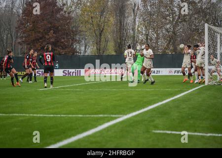 Foto Claudio Furlan - Lapresse 15 novembre 2020 Milano (Italia) Actualités Campionato série A Femminile Milan femmes contre les femmes roms Banque D'Images