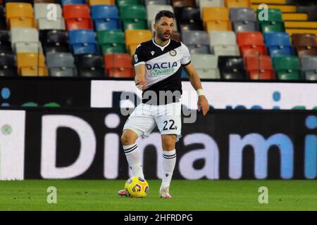 Andrea Bressanutti/Lapresse 22 novembre 2020 Udine, Italie football sportif Udinese vs Gênes - Ligue italienne de football A Tim 2020/2021 - Stade Dacia Arena dans le pic: arslan tolgay Banque D'Images