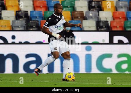 Andrea Bressanutti/Lapresse 22 novembre 2020 Udine, Italie football sportif Udinese vs Gênes - Ligue italienne de football A Tim 2020/2021 - Stade Dacia Arena dans la photo: samir caetano Banque D'Images