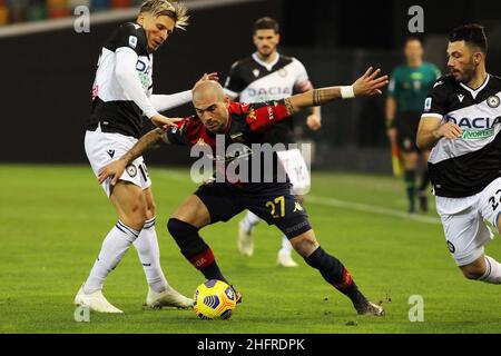 Andrea Bressanutti/Lapresse 22 novembre 2020 Udine, Italie football Udinese vs Gênes - Championnat italien de football League A Tim 2020/2021 - Stade Dacia Arena dans le pic: Sturaro stefano Banque D'Images