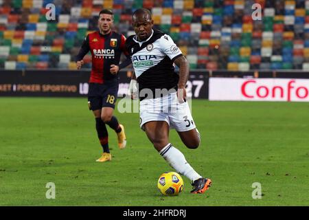 Andrea Bressanutti/Lapresse 22 novembre 2020 Udine, Italie football sportif Udinese vs Gênes - Ligue italienne de football A Tim 2020/2021 - Stade Dacia Arena dans la photo: samir caetano Banque D'Images