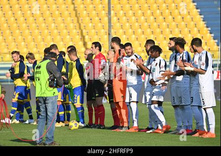 Massimo Paolone/Lapresse 25 novembre 2020 Parme, Italie football Parme vs Cosenza - Italian Cup 2020/2021 4th éliminatoire Round - Stade Ennio Tardini dans le pic: Ligne Banque D'Images