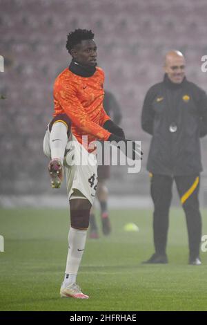 Fabio Rossi/AS Roma/Lapresse 26/11/2020 Cluj-Napoca (ROU) Sport CFR Soccer Cluj-Roma Europa League 2020/2021 - Stadio Constantin R&#X103;dulescu dans le pic: Amadou Diawara Banque D'Images