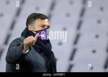 Lapresse - Jennifer Lorenzini 07 décembre 2020 Firenze (Italie) Sport Soccer Fiorentina - Genoa Italian football Championship League A TIM 2019/ 2020 - Stade "Artemio Franchi" dans le pic: Joe Barone Banque D'Images