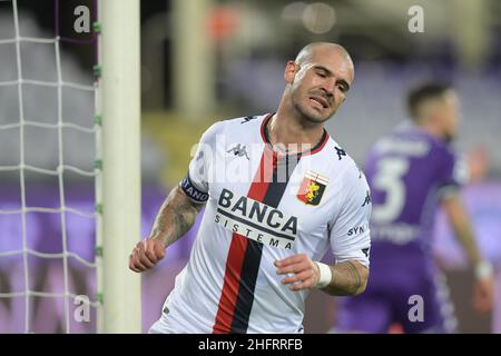 Lapresse - Jennifer Lorenzini 07 décembre 2020 Firenze (Italie) Sport Soccer Fiorentina - Genoa Italian football Championship League A TIM 2019/ 2020 - Stade "Artemio Franchi" dans le pic: Déception de Sturaro Banque D'Images