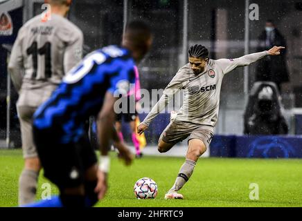 Lapresse/Marco Alpozzi 09 décembre 2020 Milan (Italie) sport football Inter vs Shakhtar Donetsk - Ligue des champions scène de groupe - Groupe B - stade Giuseppe Meazza dans le pic: Taison (Shakhtar Donetsk); Banque D'Images