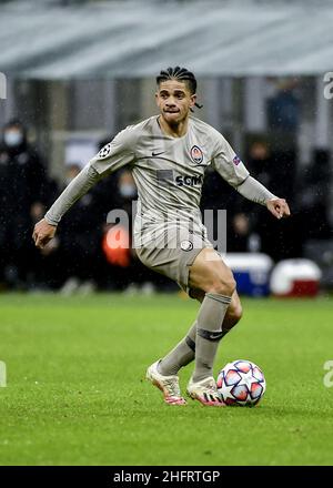 Lapresse/Marco Alpozzi 09 décembre 2020 Milan (Italie) sport football Inter vs Shakhtar Donetsk - Ligue des champions scène de groupe - Groupe B - stade Giuseppe Meazza dans le pic: Taison (Shakhtar Donetsk); Banque D'Images