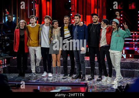 Lapresse - Claudio Furlan 17 décembre 2020 - Sanremo (Italie) musique Sanremo Young 2020 dans la photo: Gagnant Banque D'Images