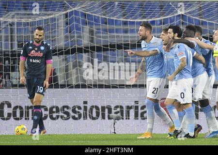 Fabrizio Corradetti / Lapresse 20st décembre 2020 Rome, Italie football Lazio vs Napoli - Championnat italien de football Ligue A TIM 2020/2021 - Stade Olimpico dans la photo: Banque D'Images