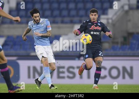 Fabrizio Corradetti / Lapresse 20st décembre 2020 Rome, Italie football Lazio vs Napoli - Championnat italien de football Ligue A TIM 2020/2021 - Stade Olimpico dans la photo: Banque D'Images