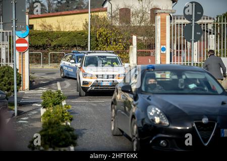 Lapresse - Claudio Furlan 25 décembre 2020 - Milan (Italie) Journée du vaccin à l'hôpital Codogno, arrivée des vaccins Pfizer Banque D'Images