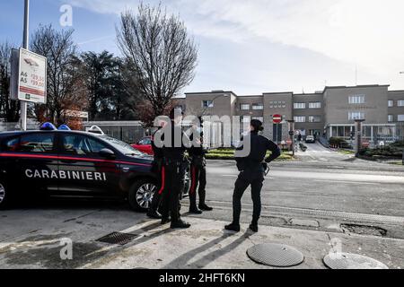 Lapresse - Claudio Furlan 25 décembre 2020 - Milan (Italie) Journée du vaccin à l'hôpital Codogno, arrivée des vaccins Pfizer Banque D'Images