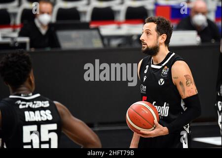 Massimo Paolone/Lapresse 27 décembre 2020 Bologna, Italie panier sport Virtus Bologna vs Armani Milano - LBA Serie A UnipolSai - Virtus Arena in the pic: Marco Belinelli (Virtus Bologna) Banque D'Images