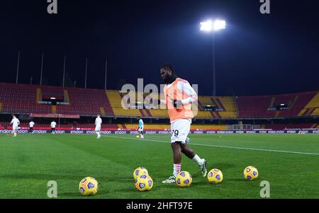 Lapresse - Spada 3rd janvier 2021 Benevento ( Italie ) Sport Soccer A.C.Milan- saison 2020-2021 - série A Benevento vs AC Milan dans le pic: Franck Kessie Banque D'Images