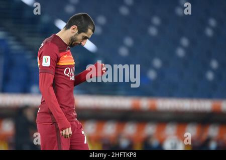 Foto Alfredo Falcone - LaPresse19/01/2021 Roma ( Italia)Sport CalcioRoma - Spezia Tim Cup 2020 2021 - Stadio Olimpico di RomaNella foto:Romhenrikh mkhitaryanphoto Alfredo Falcone - LaPresse19/01/2021 Roma (Italy)Sport SoccerRoma - Spezia Tim Cup 2020 2021 - Olimpico Stadium of Romhenrikh le pic Banque D'Images