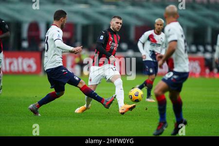 Lapresse - Spada 07 février 2021 Milan ( Italie ) Sport Soccer A.C.Milan - Stagione 2020-2021 - série A Milan contre Crotone dans le pic: Ante Rebic Banque D'Images