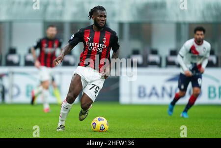 Lapresse - Spada 07 février 2021 Milan ( Italie ) Sport Soccer A.C.Milan - Stagione 2020-2021 - série A Milan contre Crotone dans la photo: Franck Kessie Banque D'Images