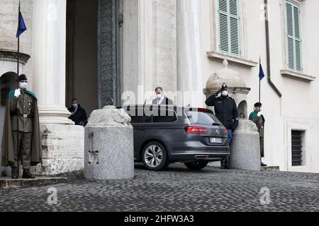 Cecilia Fabiano/Lapresse 13 février 2021 Roma (Italie) politique : serment du ministère du gouvernement Draghi au Palais Quirinal dans le pic : Mario Draghi Banque D'Images