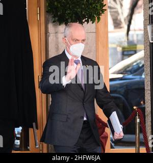 Mauro Scrobogna /Lapresse 19 février 2021 et#xA0; Rome, Italie Actualités Cour des comptes - inauguration de l'année judiciaire en photo : le chef de police Franco Gabrielli Banque D'Images