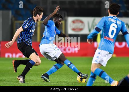 Gianluca Checchi/Lapresse 21 02 2021 Bergame (Italia) Sport Soccer Atalanta vs Napoli - Championnat italien de football League A 2020/2021 - Gewiss Stadium sur la photo: Tiemou&#xe9; Bakayoko Banque D'Images