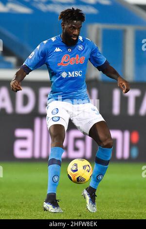 Gianluca Checchi/Lapresse 21 02 2021 Bergame (Italia) Sport Soccer Atalanta vs Napoli - Championnat italien de football League A 2020/2021 - Gewiss Stadium sur la photo: Tiemou&#xe9; Bakayoko Banque D'Images