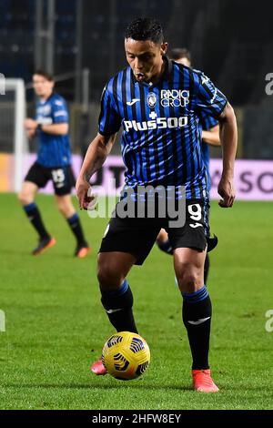 Gianluca Checchi/Lapresse 21 02 2021 Bergame (Italia) Sport Soccer Atalanta vs Napoli - Championnat italien de football League A 2020/2021 - Gewiss Stadium sur la photo: Luis Muriel Banque D'Images