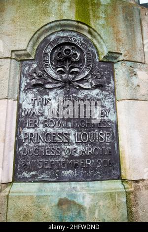 Dévoilement de la plaque sur le mémorial de victoria par la princesse louise duchesse d'argyle Liverpool Angleterre, en date du 27th septembre 1906 Banque D'Images