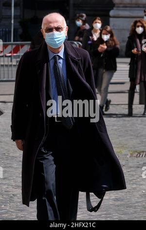 Mauro Scrobogna /Lapresse 25 mars 2021 Rome, Italie Actualités Montecitorio - Ministère de la Santé sur la photo: Giovanni Rezza, Directeur général de la prévention au Ministère de la Santé Banque D'Images