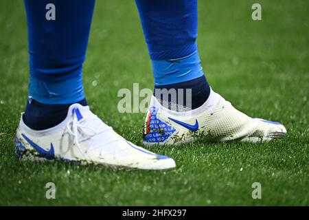 Massimo Paolone/Lapresse 25 mars 2021 Parme, Italie football sportif Italie contre l'Irlande du Nord - European Qualifiers coupe du monde de la Fifa Qatar 2022 - Stade Ennio Tardini dans la photo: Les chaussures de Leonardo Bonucci (Italia) Banque D'Images