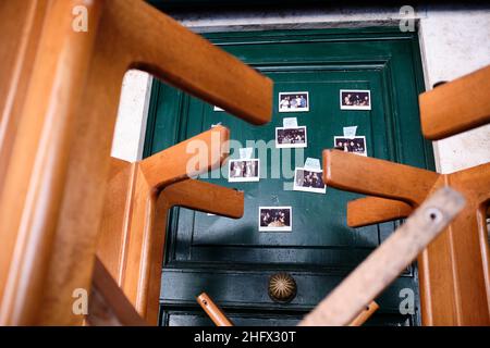 Mauro Scrobogna /Lapresse 30 mars 2021 et#xA0; Rome, Italie Actualités crise économique - les établissements commerciaux dans la photo: Les magasins fermés et abandonnés Banque D'Images