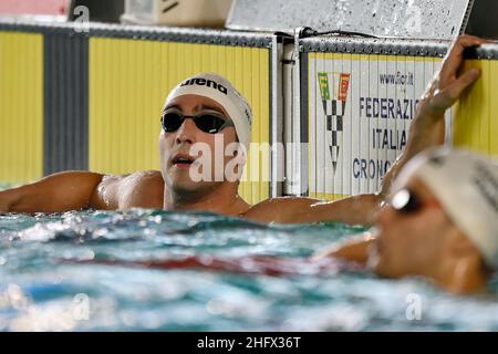 GIAN Mattia d'Alberto - Lapresse Mars, 31 2021 Riccione (RM) Sport natation Championnat italien de natation Unipol dans le pic: Gabriele Detti Banque D'Images