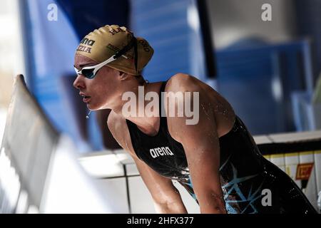 GIAN Mattia d'Alberto - Lapresse Mars, 31 2021 Riccione (RM) Sport natation Championnat italien de natation Unipol dans le pic: Margherita Panziera Banque D'Images