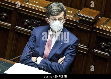 Roberto Monaldo / Lapresse 31-03-2021 Rome (Italie) Chambre des députés - heure des questions sur le pic Vittorio Colao Banque D'Images