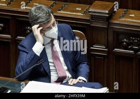 Roberto Monaldo / Lapresse 31-03-2021 Rome (Italie) Chambre des députés - heure des questions sur le pic Vittorio Colao Banque D'Images