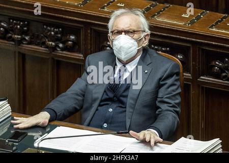 Roberto Monaldo / Lapresse 31-03-2021 Rome (Italie) Chambre des députés - heure des questions au pic Patrizio Bianchi Banque D'Images