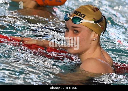 GIAN Mattia d'Alberto - Lapresse Mars, 31 2021 Riccione (RM) Sport natation Championnat italien de natation Unipol dans le pic: Margherita Panziera Banque D'Images