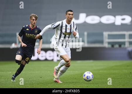 Marco Alpozzi/Lapresse 11 avril 2020 Turin, Italie football sportif Juventus vs Gênes - Ligue italienne de championnat de football A TIM 2020/2021 - Stade Allianz dans le pic: Banque D'Images