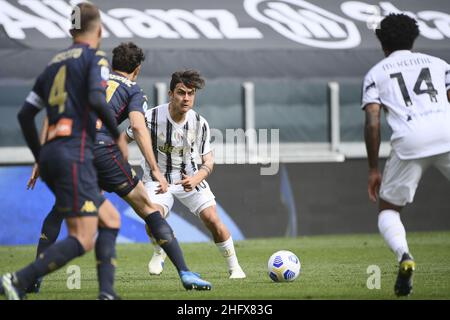 Marco Alpozzi/Lapresse 11 avril 2020 Turin, Italie football sportif Juventus vs Gênes - Ligue italienne de championnat de football A TIM 2020/2021 - Allianz Stadium in the pic: Paulo Dybala (Juventus F.C.); Banque D'Images