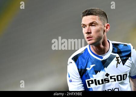 Lapresse - Jennifer Lorenzini 11 avril 2021 Firenze (Italie) Sport Soccer Fiorentina - Atalanta Italian football Championship League A TIM 2020/ 2021 - 'Artemio Franchi' Stadium in the pic: Robin Gosens Banque D'Images