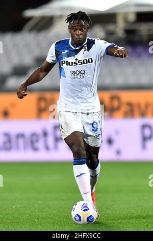 Lapresse - Jennifer Lorenzini 11 avril 2021 Firenze (Italie) Sport Soccer Fiorentina - Atalanta Italian football Championship League A TIM 2020/ 2021 - 'Artemio Franchi' Stadium in the pic: Duvan Zapata Banque D'Images