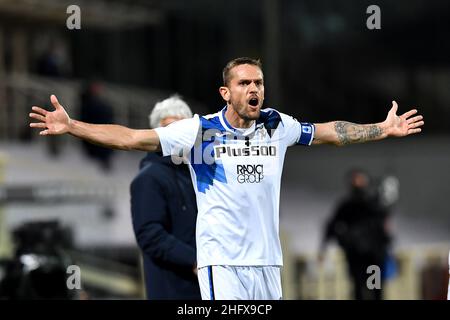 Lapresse - Jennifer Lorenzini 11 avril 2021 Firenze (Italie) Sport Soccer Fiorentina - Atalanta Italian football Championship League A TIM 2020/ 2021 - 'Artemio Franchi' Stadium in the pic: Rafael Toloi Banque D'Images