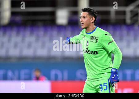 Lapresse - Jennifer Lorenzini 11 avril 2021 Firenze (Italie) Sport Soccer Fiorentina - Atalanta Italian football Championship League A TIM 2020/ 2021 - Stade 'Artemio Franchi' dans le pic: Pierluigi Gollini Banque D'Images