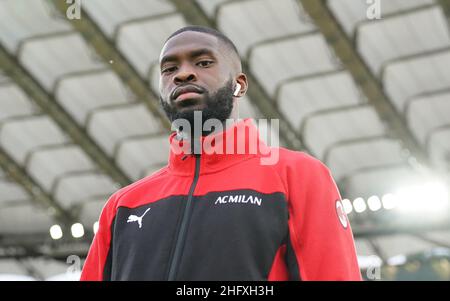 Lapresse - Spada 26 avril 2021 Rome ( Italie ) Sport Soccer A.C.Milan- saison 2020-2021 - série A Lazio vs Milan dans la photo: Tomori Banque D'Images